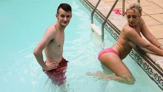 Poolboy - British MILF Karlie Fucked By The Poolboy