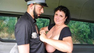 Chubby Cougar Fucked By A Police Officer