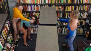 college - Hot Librarian Mandy Gets Young Cock