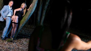 aysha - MILF Fucks In The Woods While Her Friend Watches