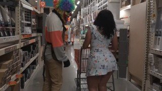 Queen Rogue Fucks The Clown At Home Depot