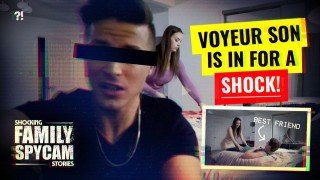 spycam - Voyeur Son Caught Mom Fucking His Best Friend